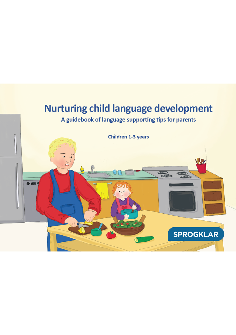 Forældrebog med sprogunderstøttende tips til børn i alderen 1-3 år på engelsk
