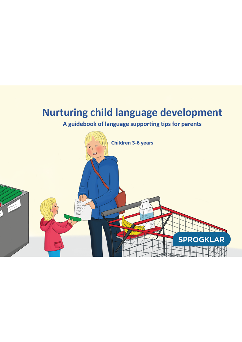Forældrebog med sprogtips til børn i alderen 3-6 år på engelsk